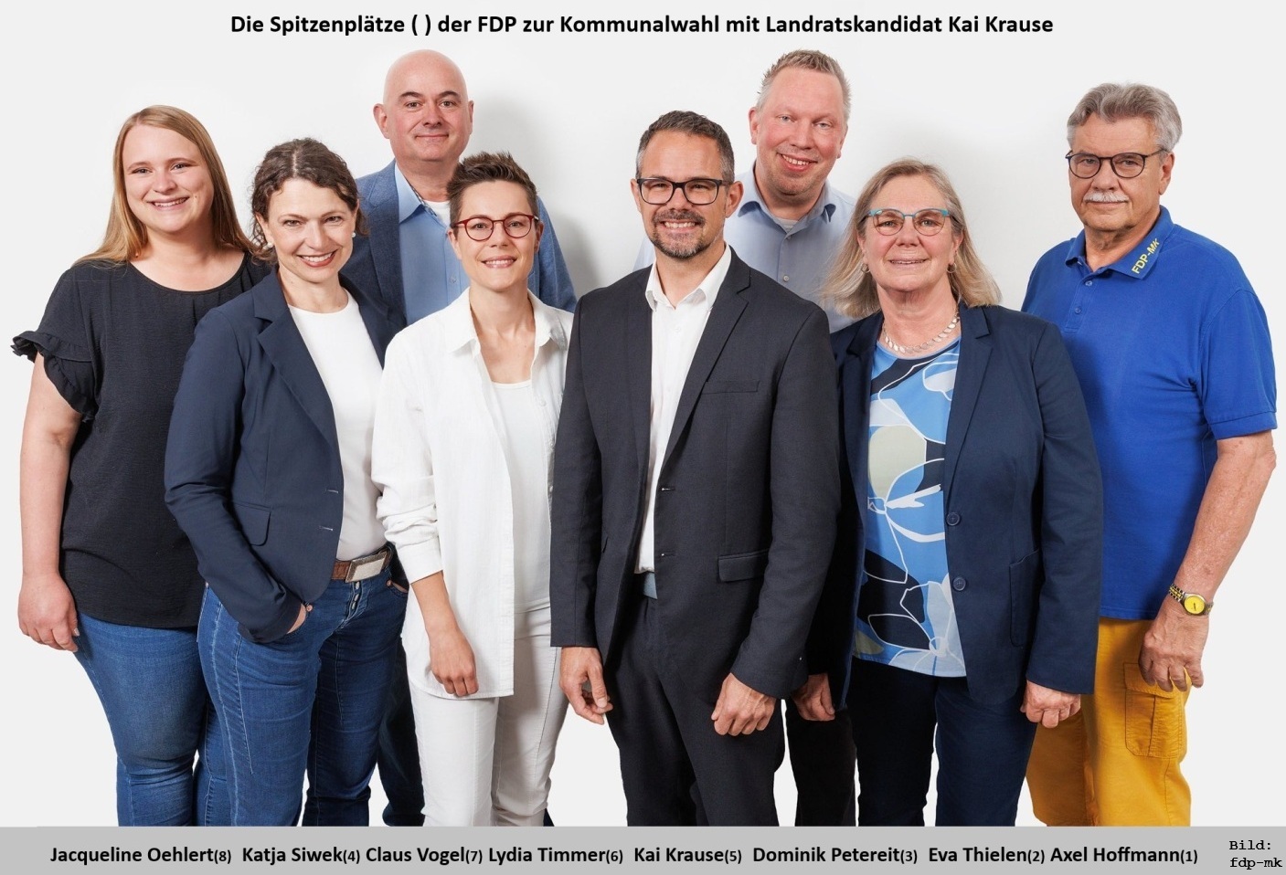 Spitzenplätze der FDP für die Kommunalwahl und Landratskandidat